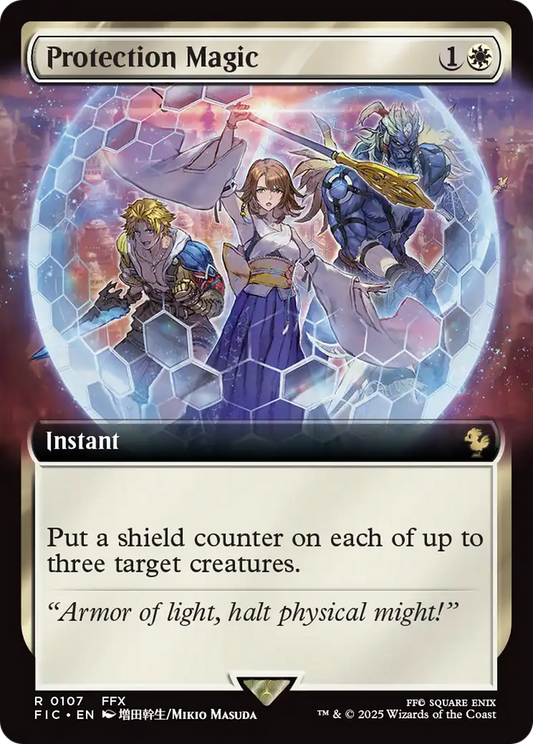 Protection Magic (Extended Art) [FINAL FANTASY Commander] [Foil]
