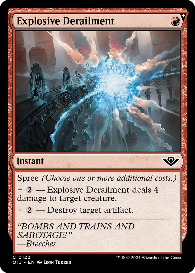 Explosive Derailment [Outlaws of Thunder Junction] [Foil]