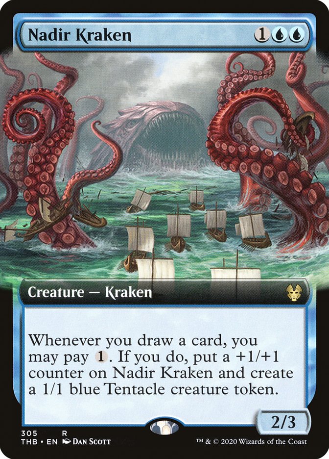 Nadir Kraken (Extended Art) [Theros Beyond Death] [Foil]