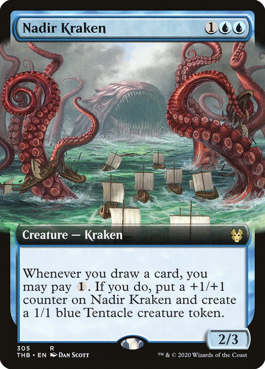 Nadir Kraken (Extended Art) [Theros Beyond Death] [Foil]