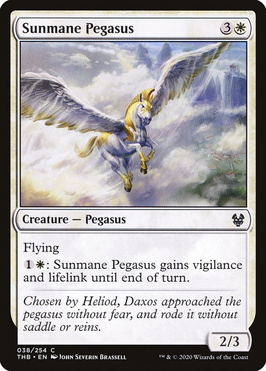 Sunmane Pegasus [Theros Beyond Death] [Foil]