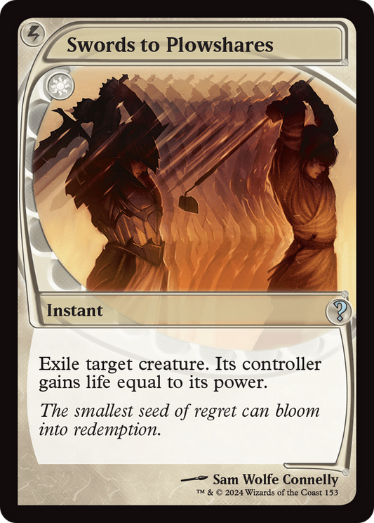 Swords to Plowshares (Future Sight) [Mystery Booster 2] [Foil]