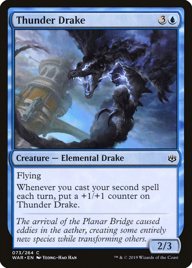Thunder Drake [War of the Spark] [Foil]