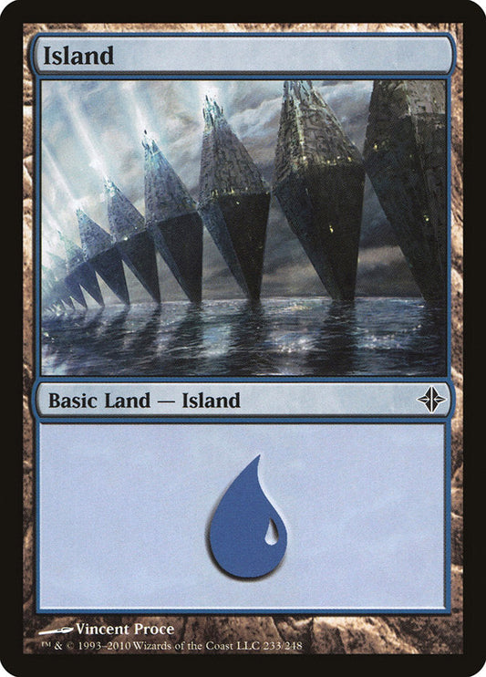 Island (233) [Rise of the Eldrazi] [Foil]