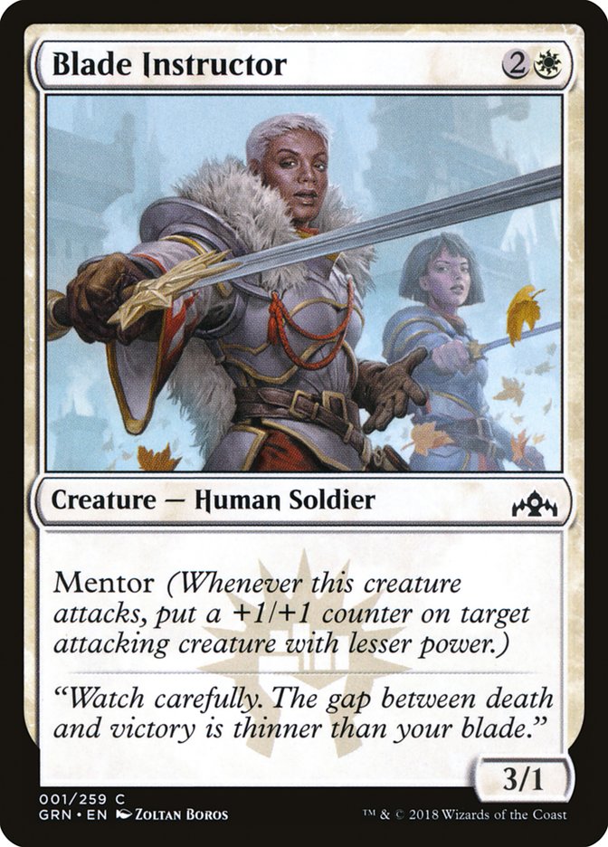 Blade Instructor [Guilds of Ravnica] [Foil]