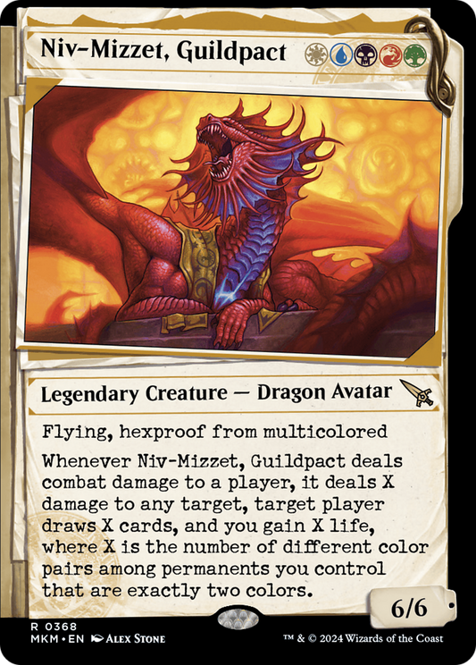 Niv-Mizzet, Guildpact (Showcase) (368) [Murders at Karlov Manor] [Foil]