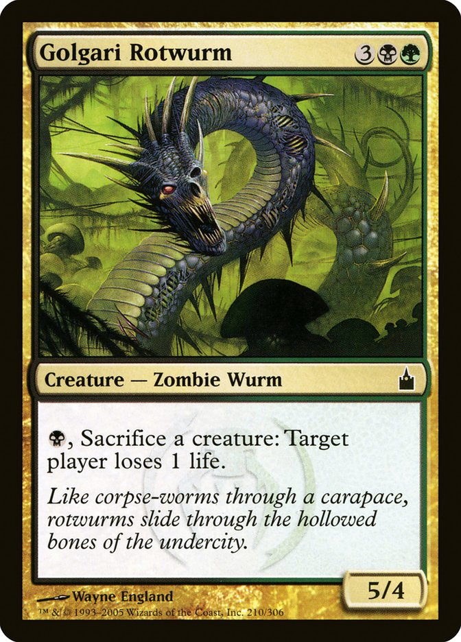 Golgari Rotwurm [Ravnica: City of Guilds] [Foil]