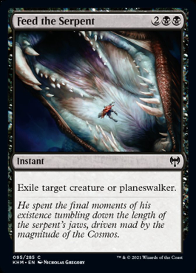 Feed the Serpent [Kaldheim] [Foil]