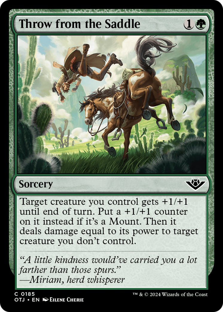 Throw from the Saddle [Outlaws of Thunder Junction] [Foil]