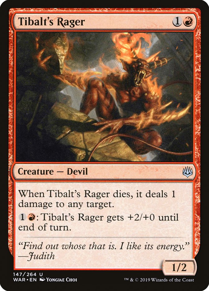 Tibalt's Rager [War of the Spark] [Foil]