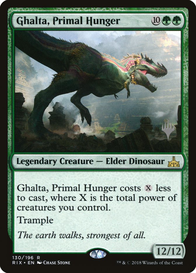 Ghalta, Primal Hunger (Promo Pack) [Rivals of Ixalan Promos] [Foil]