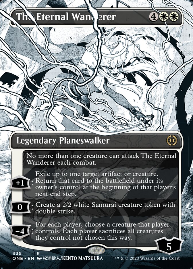 The Eternal Wanderer (Borderless Manga) [Phyrexia: All Will Be One] [Foil]