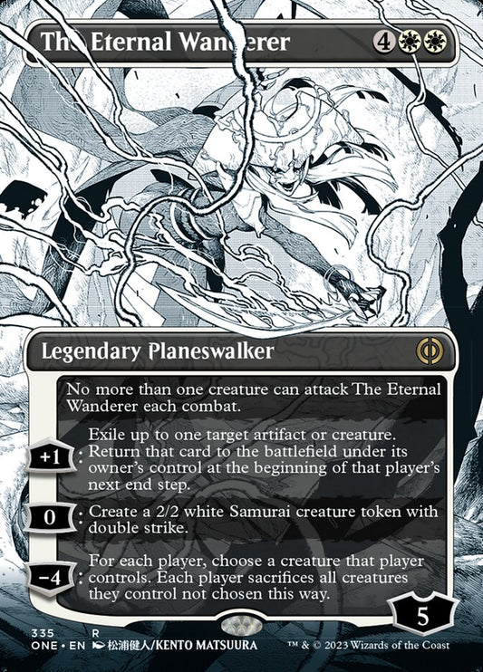 The Eternal Wanderer (Borderless Manga) [Phyrexia: All Will Be One] [Foil]
