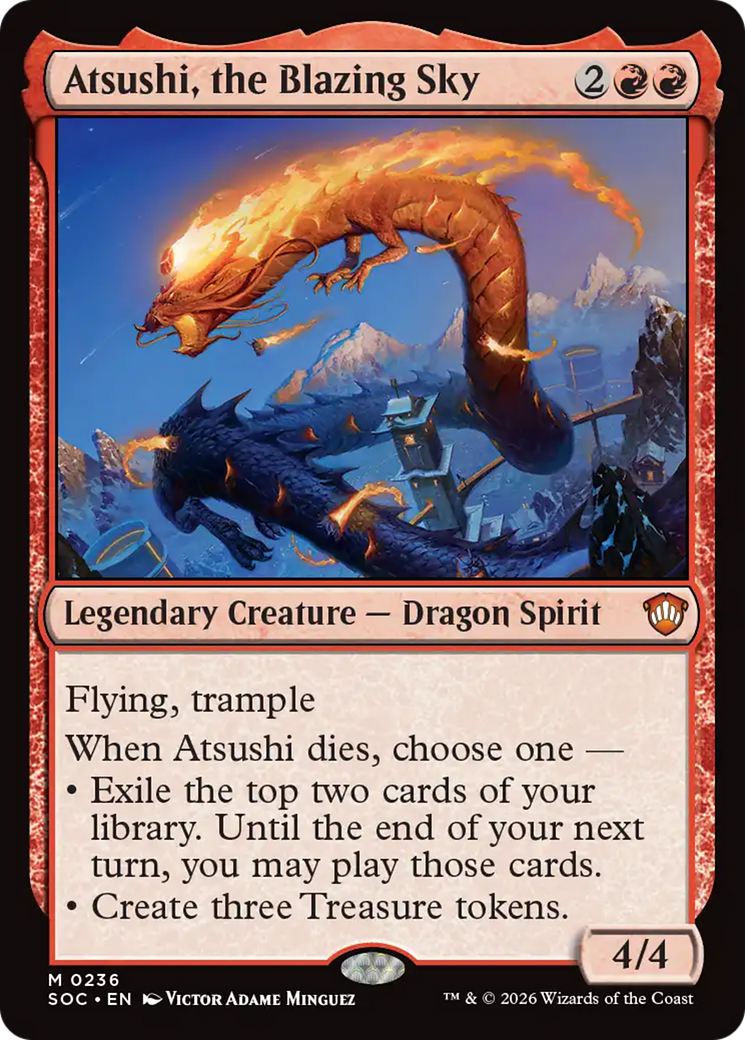 Atsushi, the Blazing Sky [Secrets of Strixhaven Commander] [Foil]