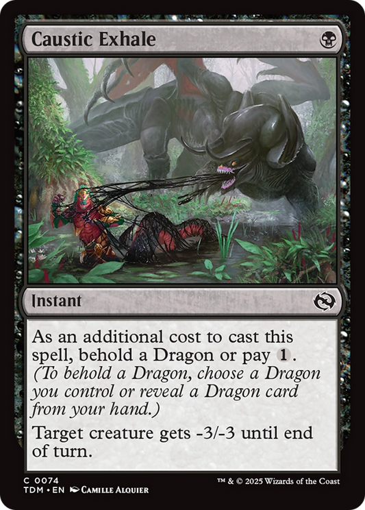 Caustic Exhale [Tarkir: Dragonstorm] [Foil]