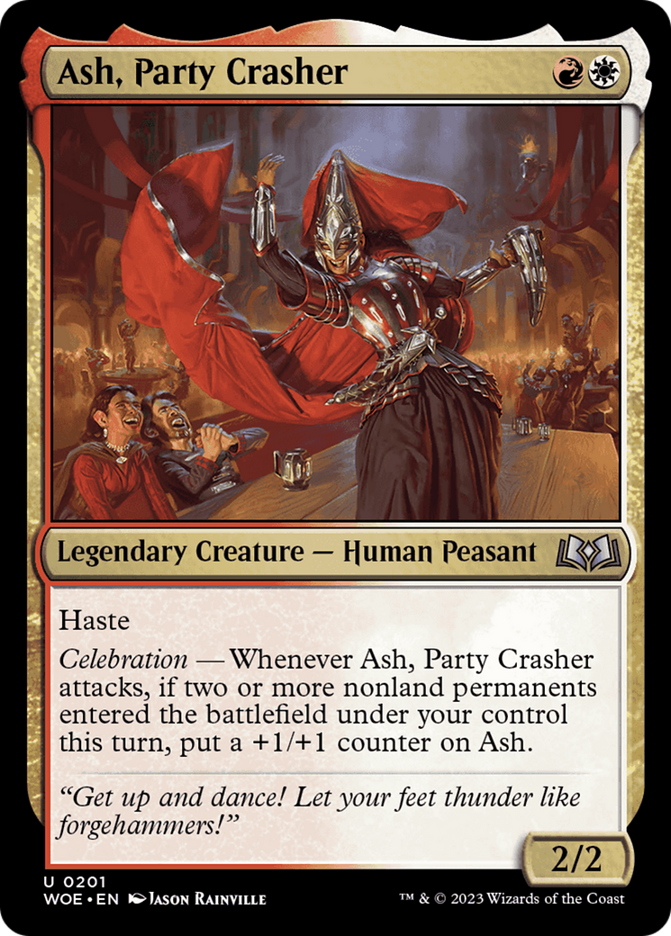 Ash, Party Crasher [Wilds of Eldraine] [Foil]
