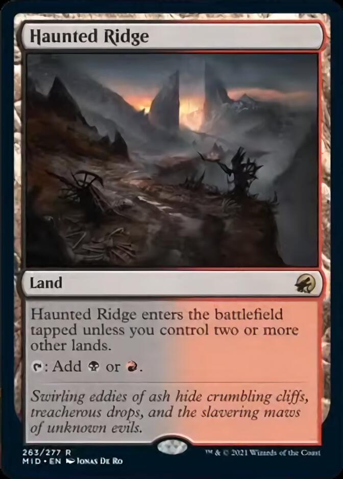 Haunted Ridge [Innistrad: Midnight Hunt] [Foil]