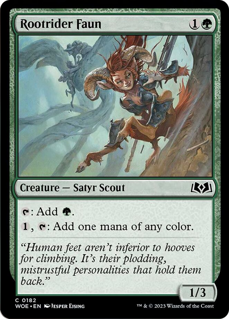 Rootrider Faun [Wilds of Eldraine] [Foil]