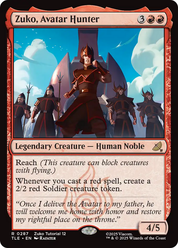Zuko, Avatar Hunter (0287) [Avatar: The Last Airbender: Eternal-Legal] [Foil]