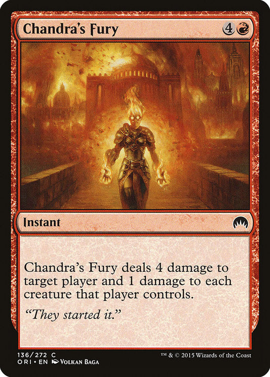 Chandra's Fury [Magic Origins] [Foil]
