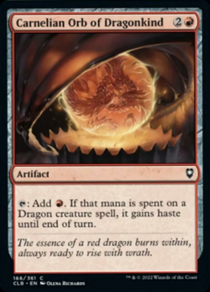 Carnelian Orb of Dragonkind [Commander Legends: Battle for Baldur's Gate] [Foil]