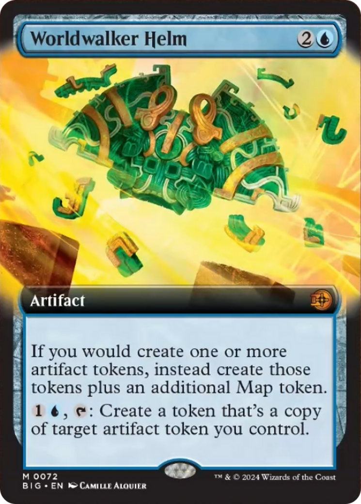 Worldwalker Helm (Extended Art) [Outlaws of Thunder Junction: The Big Score] [Foil]