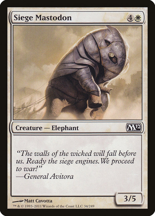 Siege Mastodon [Core Set 2012]