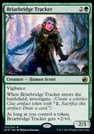 Briarbridge Tracker (Promo Pack) [Innistrad: Midnight Hunt Promos] [Foil]