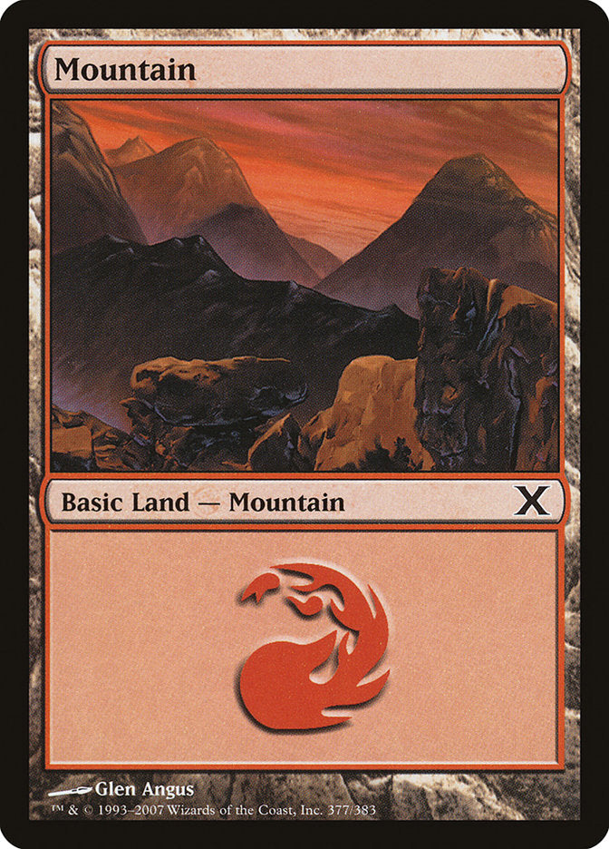 Mountain (377) [Tenth Edition] [Foil]