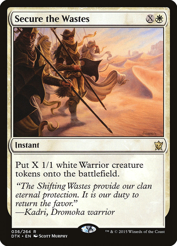 Secure the Wastes [Dragons of Tarkir] [Foil]