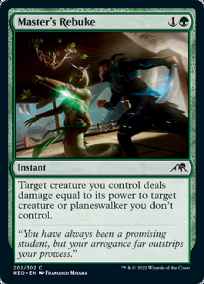 Master's Rebuke [Kamigawa: Neon Dynasty] [Foil]