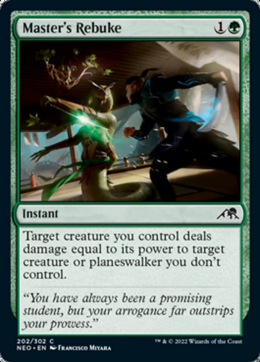 Master's Rebuke [Kamigawa: Neon Dynasty] [Foil]
