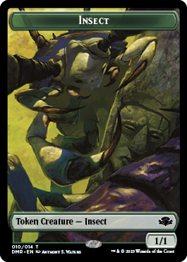 Insect Token [Dominaria Remastered Tokens] [Foil]