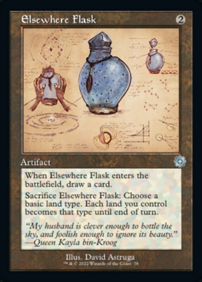 Elsewhere Flask (Retro Schematic) [The Brothers' War Retro Artifacts] [Foil]