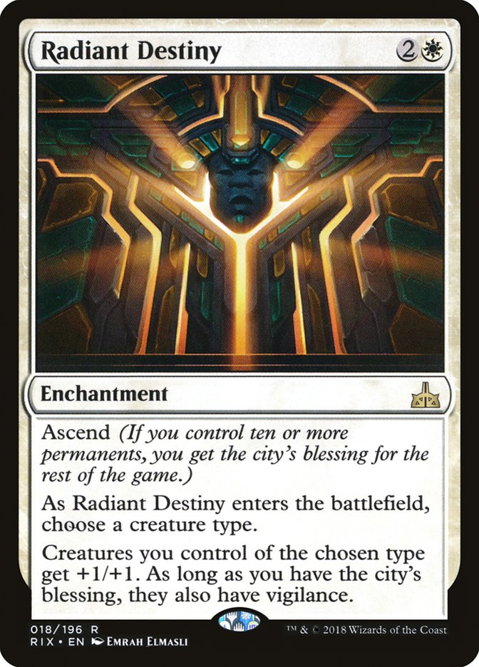 Radiant Destiny [Rivals of Ixalan] [Foil]