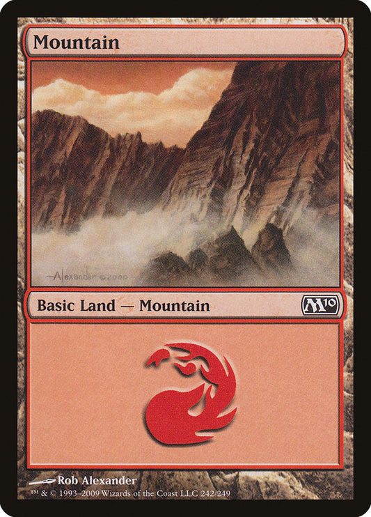 Mountain (242) [Core Set 2010] [Foil]