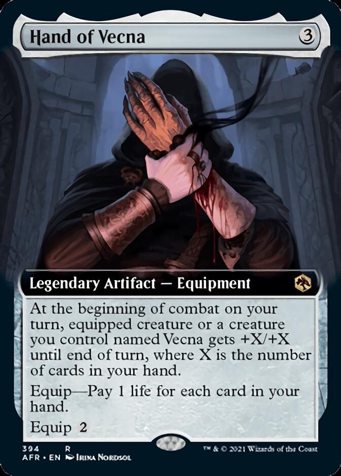 Hand of Vecna (Extended Art) [Dungeons & Dragons: Adventures in the Forgotten Realms] [Foil]