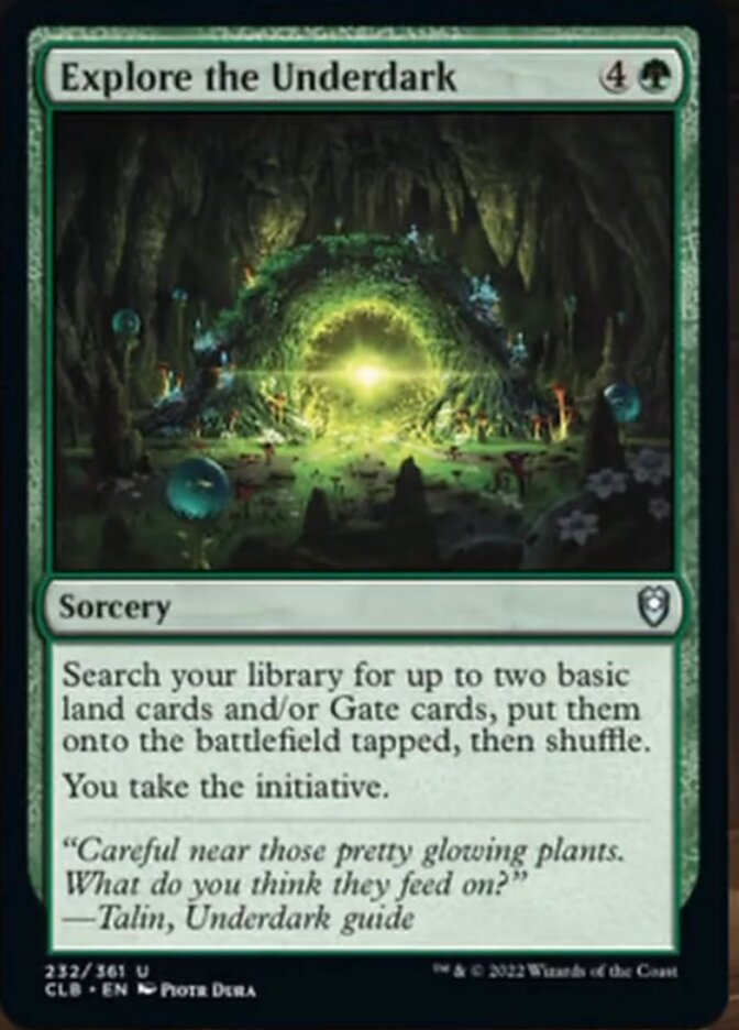 Explore the Underdark [Commander Legends: Battle for Baldur's Gate] [Foil]