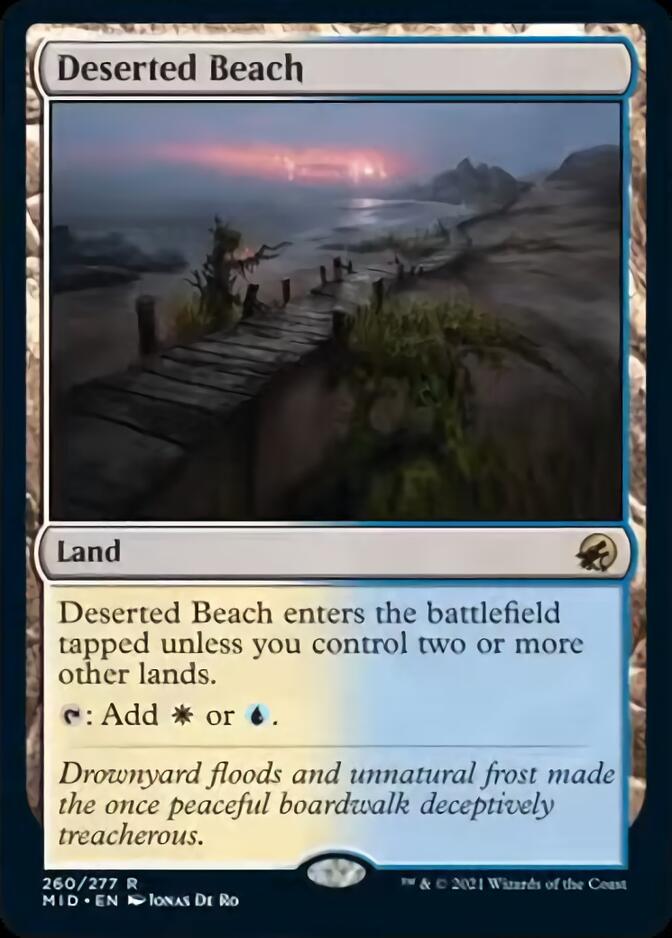 Deserted Beach [Innistrad: Midnight Hunt] [Foil]