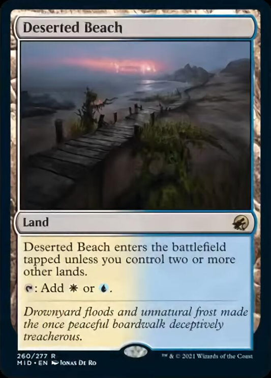 Deserted Beach [Innistrad: Midnight Hunt] [Foil]