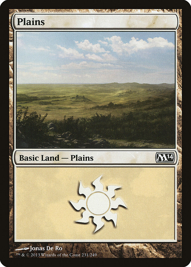 Plains (231) [Core Set 2014] [Foil]
