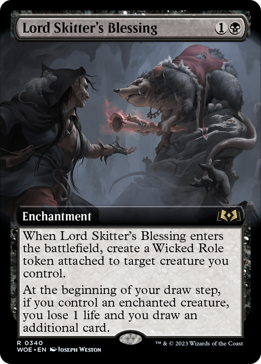 Lord Skitter's Blessing (Extended Art) [Wilds of Eldraine] [Foil]