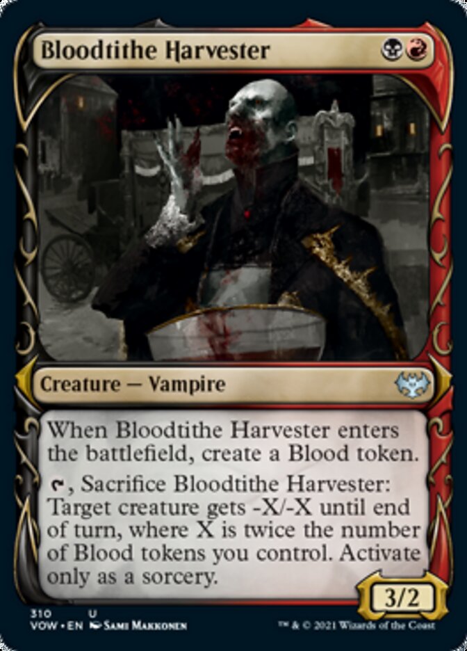 Bloodtithe Harvester (Showcase Fang Frame) [Innistrad: Crimson Vow] [Foil]