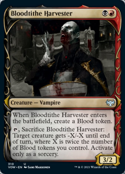 Bloodtithe Harvester (Showcase Fang Frame) [Innistrad: Crimson Vow] [Foil]
