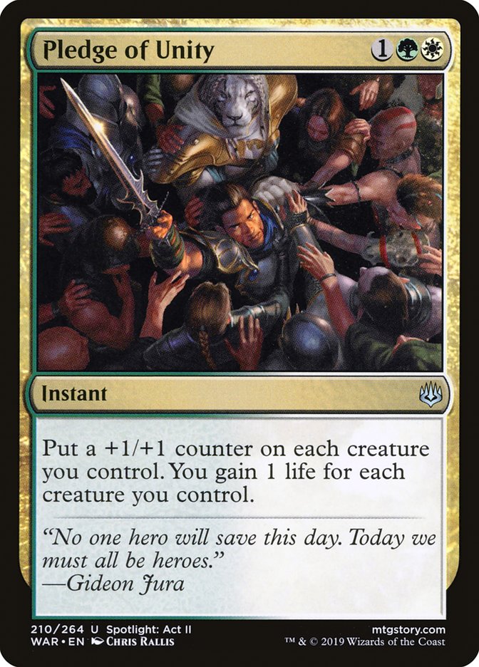 Pledge of Unity [War of the Spark] [Foil]