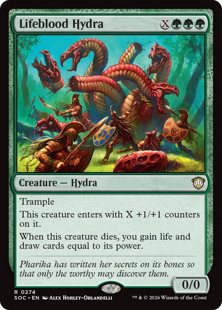 Lifeblood Hydra [Secrets of Strixhaven Commander] [Foil]