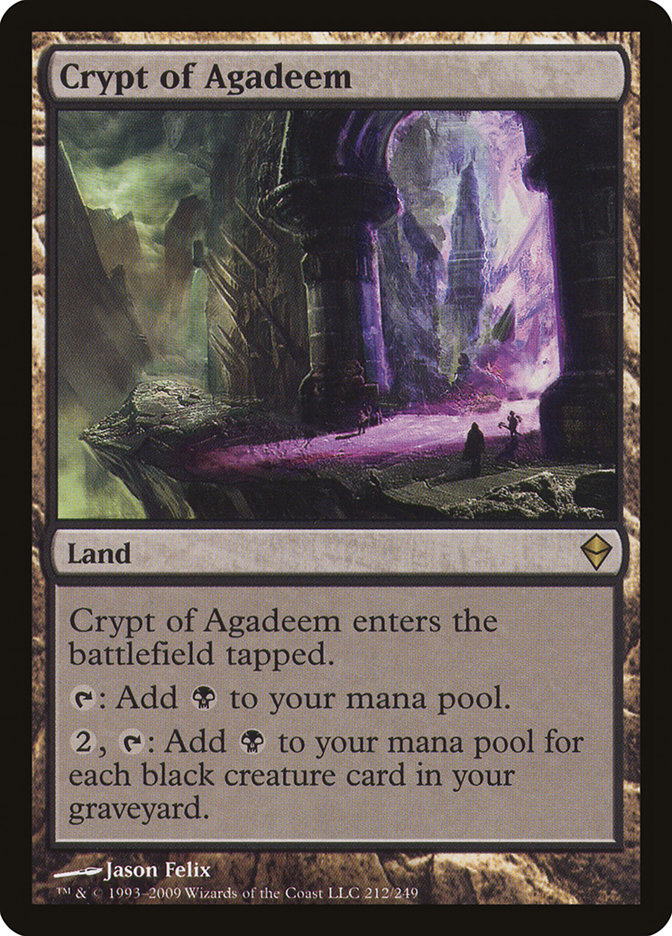 Crypt of Agadeem [Zendikar] [Foil]