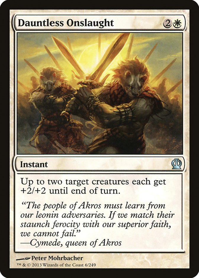 Dauntless Onslaught [Theros] [Foil]