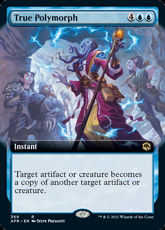 True Polymorph (Extended Art) [Dungeons & Dragons: Adventures in the Forgotten Realms] [Foil]