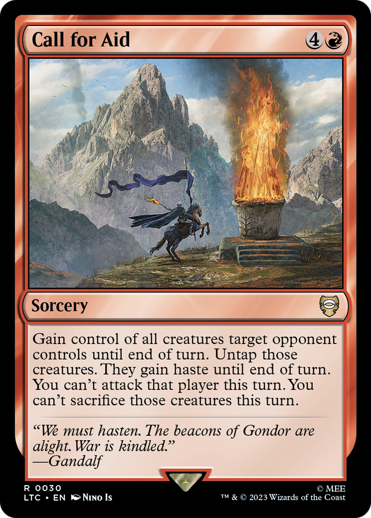 Call for Aid [The Lord of the Rings: Tales of Middle-Earth Commander] [Foil]